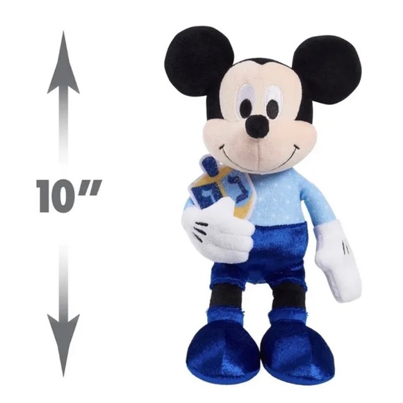 Disney Hanukkah Mickey Mouse Plush toy Holding A Dreidel! Mint in pkg. RARE. - Picture 2 of 5